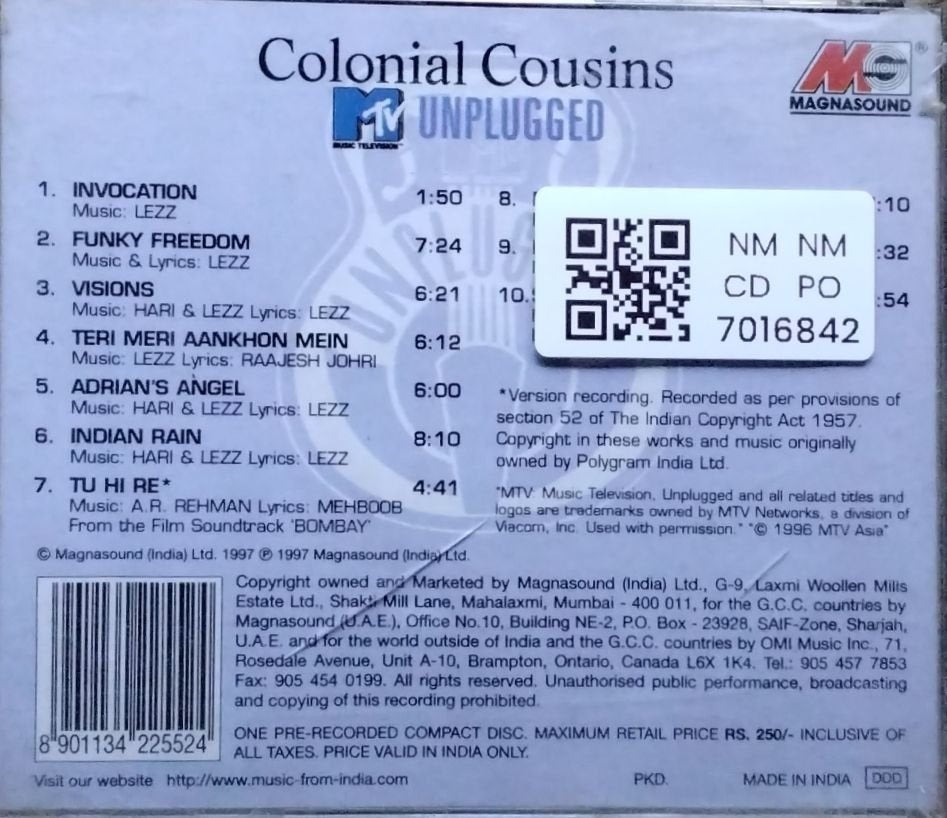 Colonial Cousins - MTV Unplugged (CD)