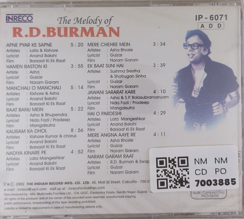 R.D. Burman - The Melody of R.D. Burman (CD)