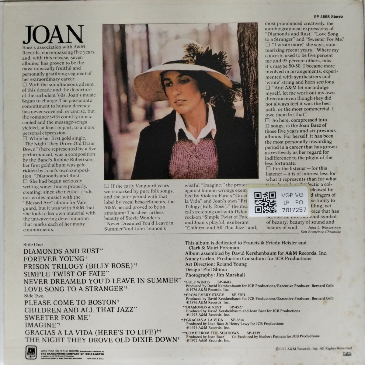 Joan C. Baez - The Best of Joan C. Baez (Vinyl)