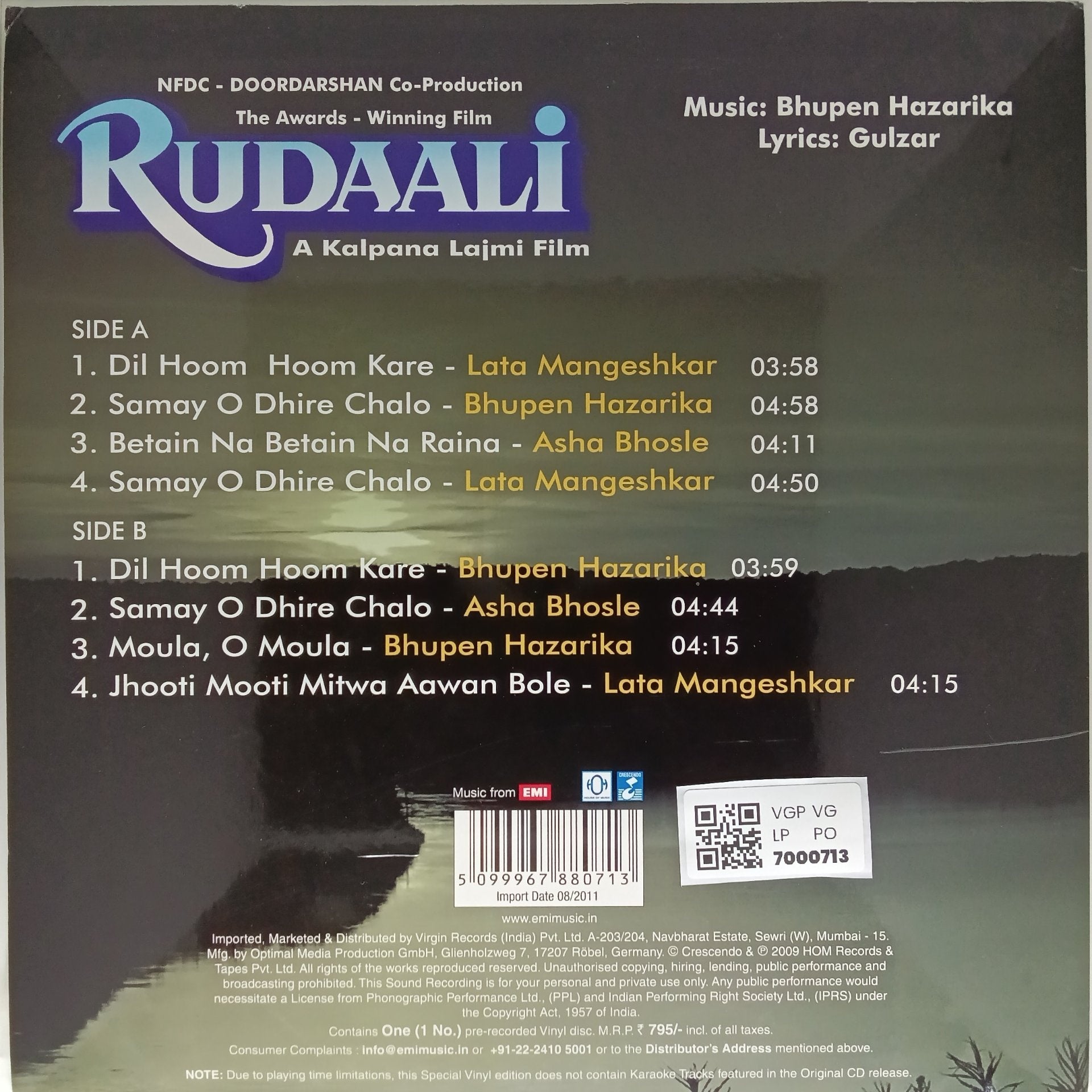 Bhupen Hazarika - Rudaali (Vinyl)