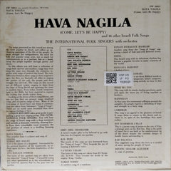The International Folk Singers with Orchestra - Hava Nagila (Come Let's Be Happy) and 16 other Israeli Folk Songs (Vinyl)