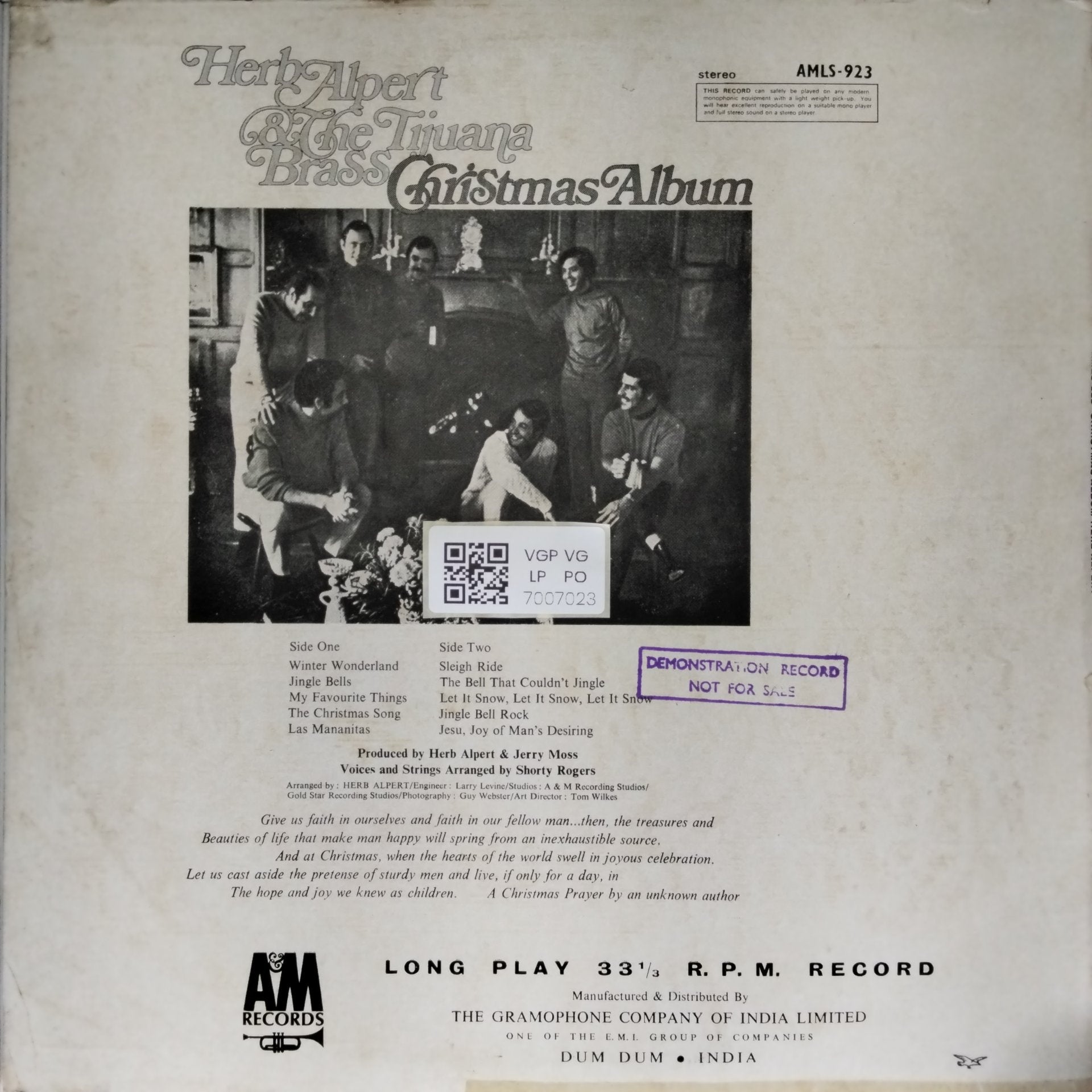 Herb Alpert & The Tijuana Brass - Christmas Album (Vinyl)