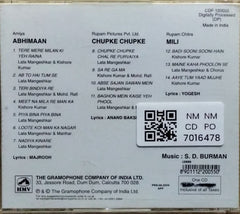 S. D. Burman - Abhiman / Chupke Chupke / Mili (CD)