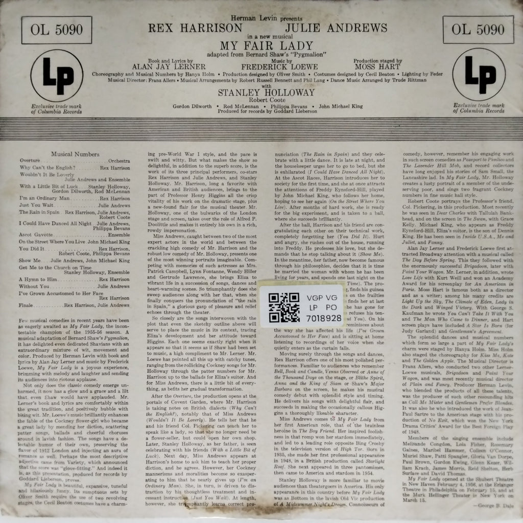 Frederick Loewe - My Fair Lady (Vinyl)