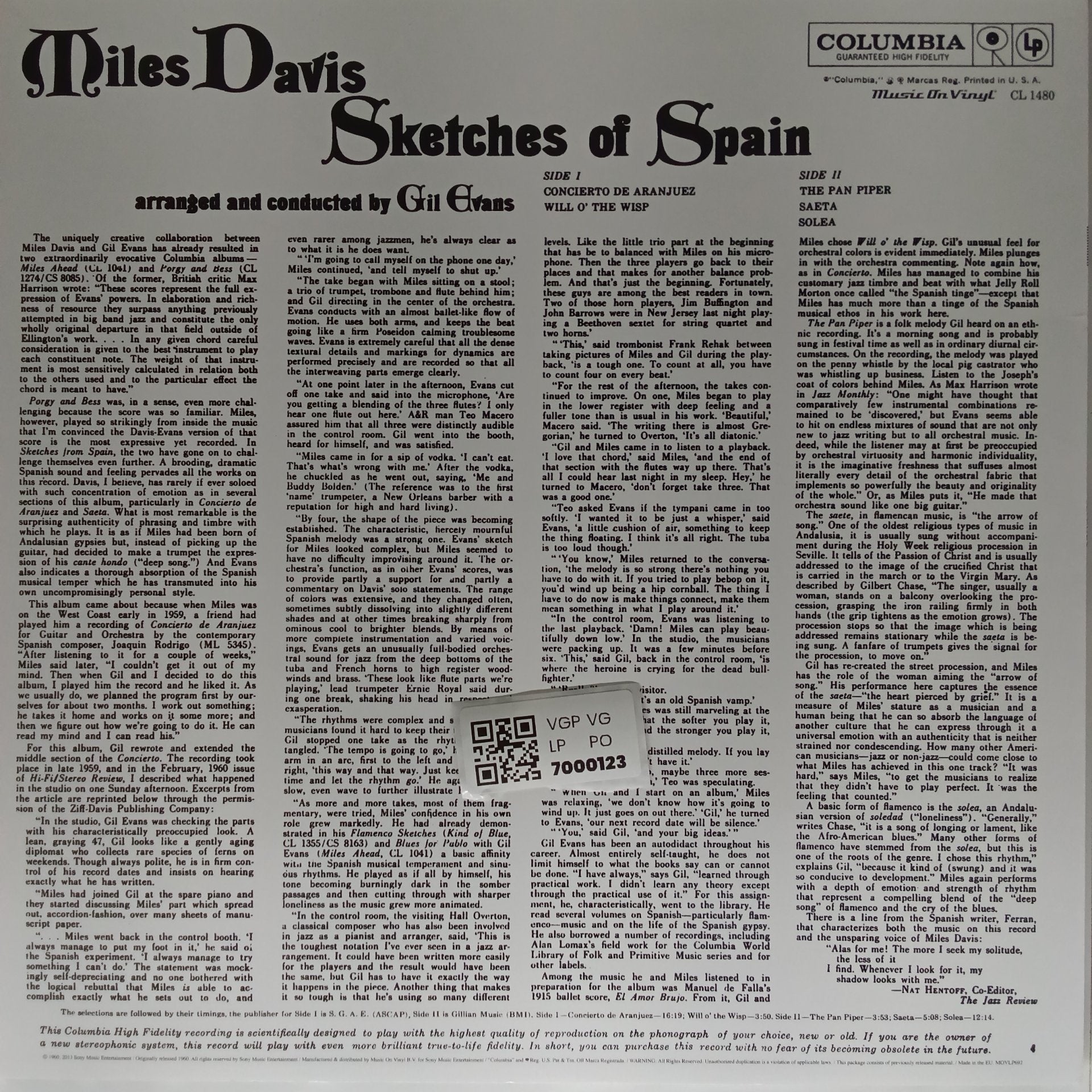 Miles Davis - Sketches of Spain (Vinyl)