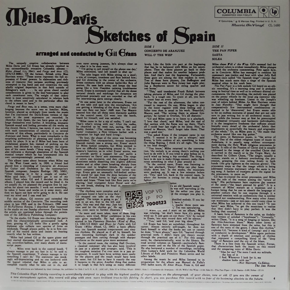 Miles Davis - Sketches of Spain (Vinyl)