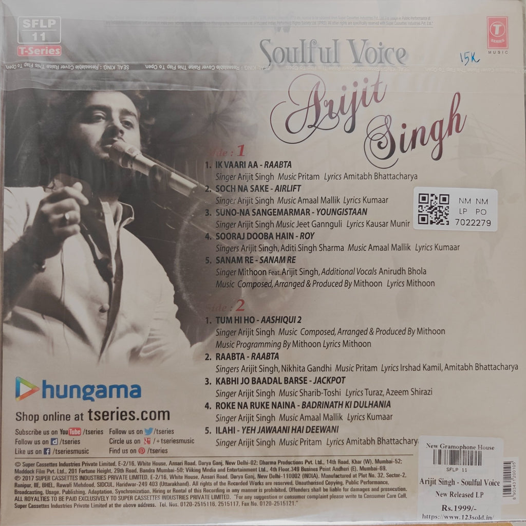 Arijit Singh - Soulful Voice (Vinyl)