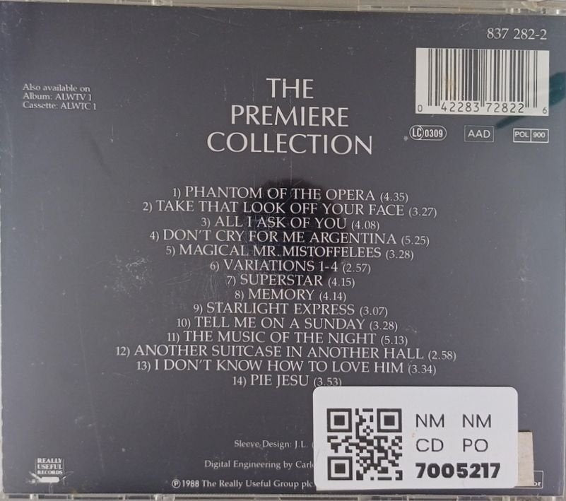 Andrew Lloyd Webber - The Premiere Collection (CD)
