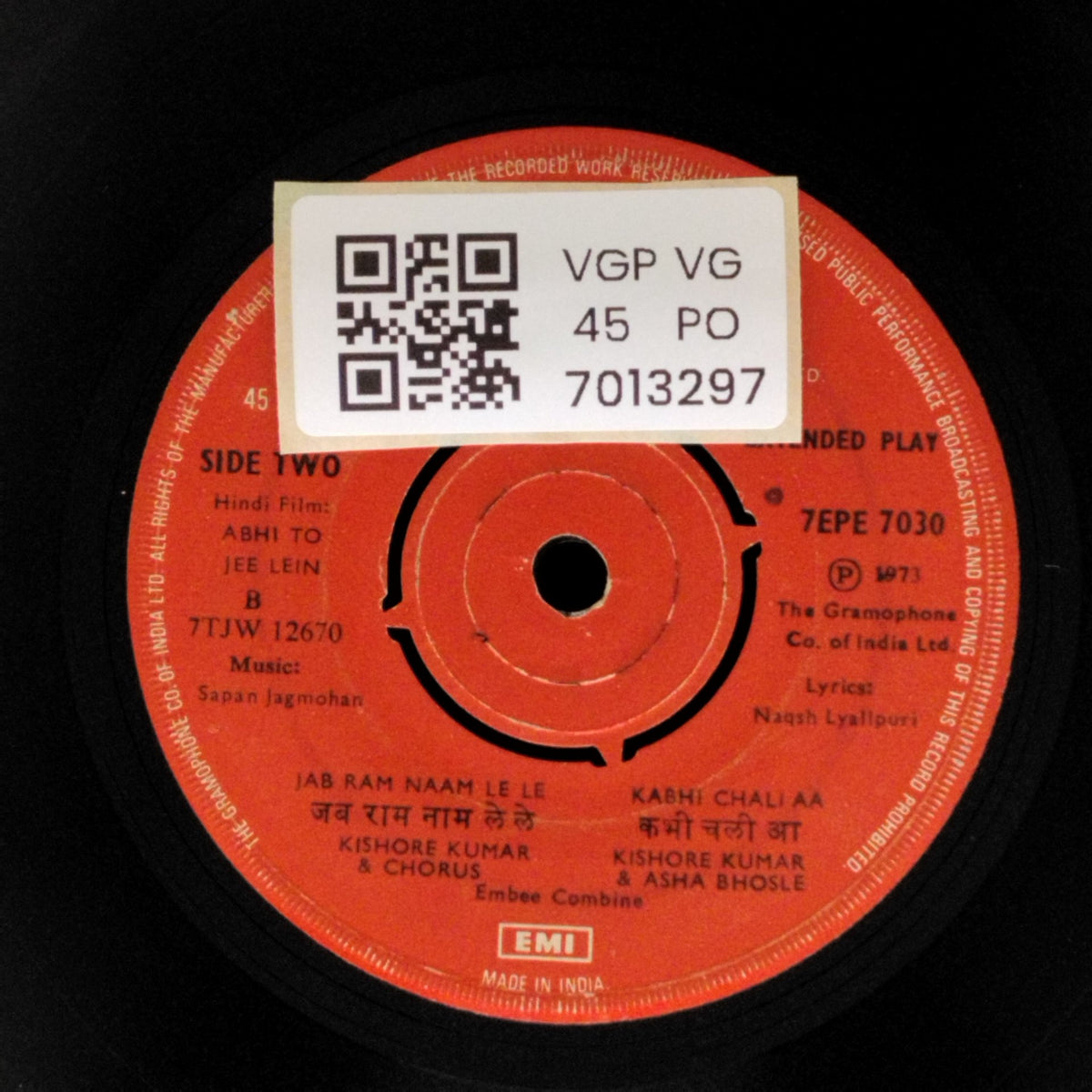 Sapan Jagmohan - Abhi To Jee Lein (45-RPM)