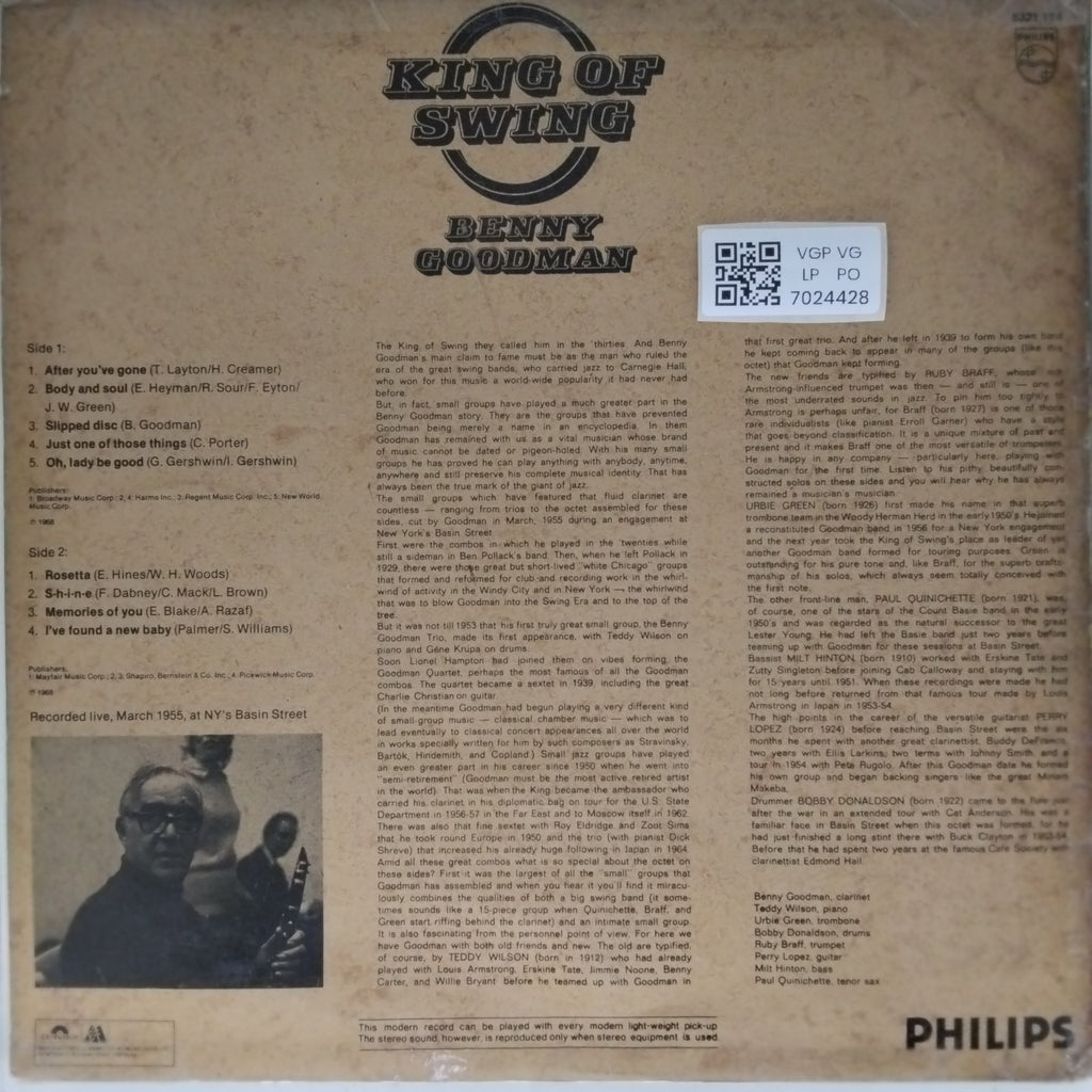 Benny Goodman - King of Swing (Vinyl)