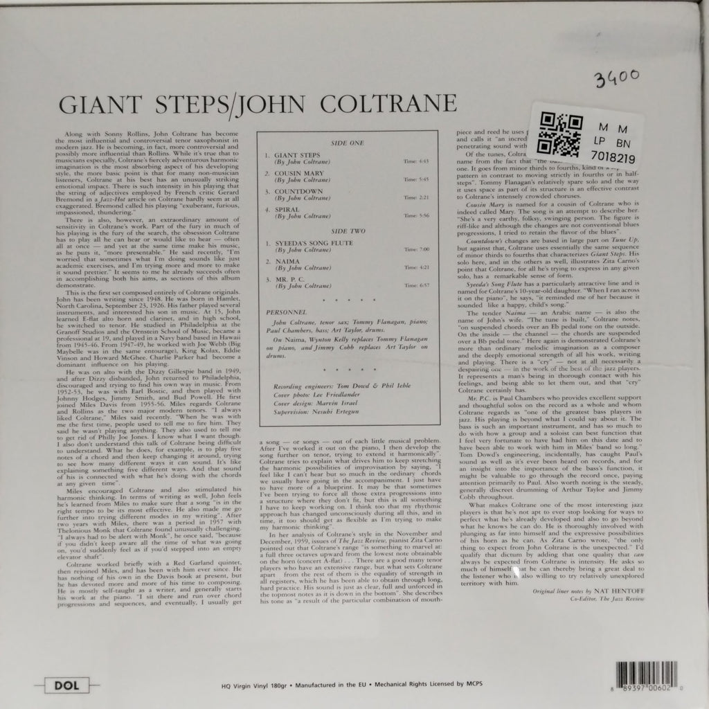 John Coltrane - Giant Steps (Vinyl)