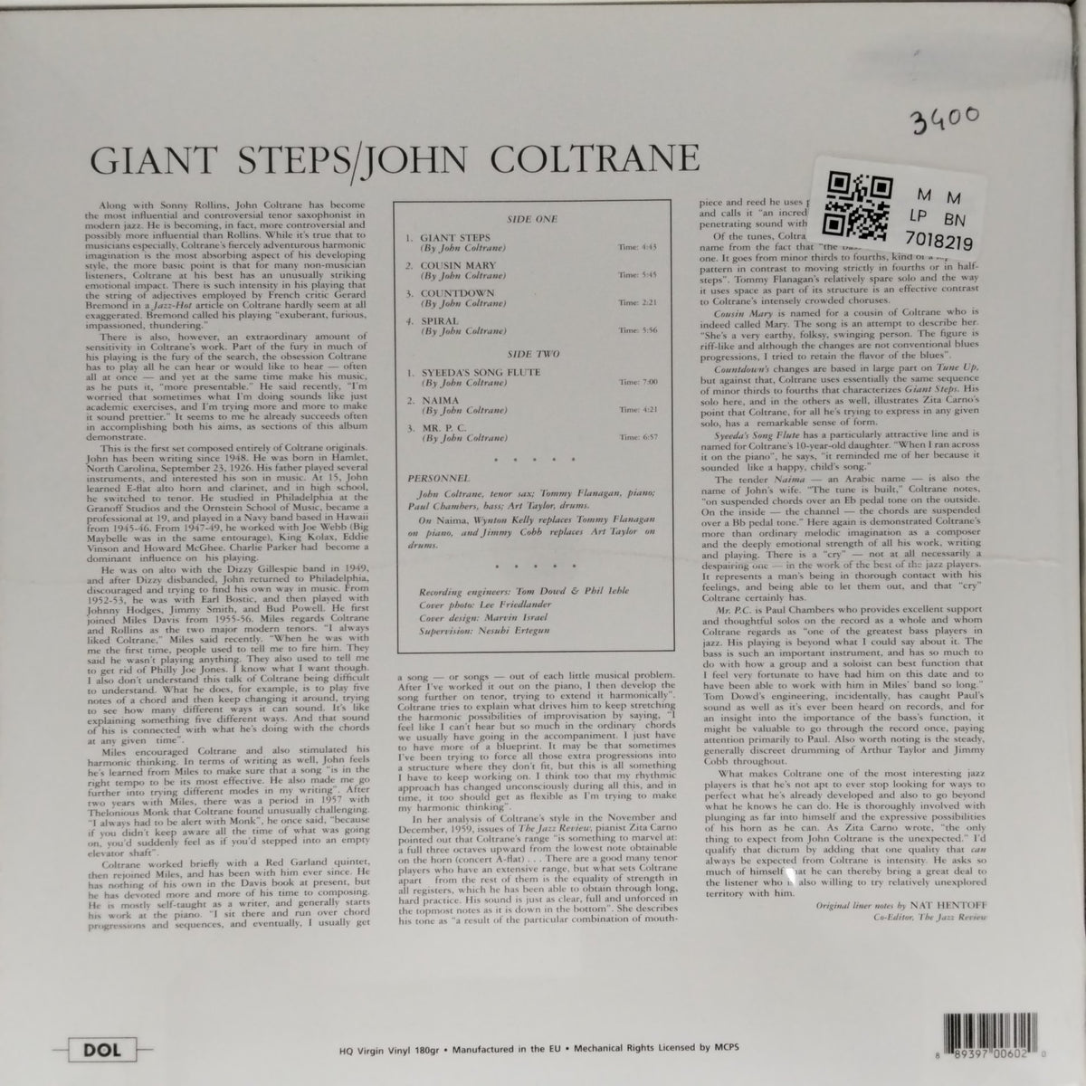 John Coltrane - Giant Steps (Vinyl)