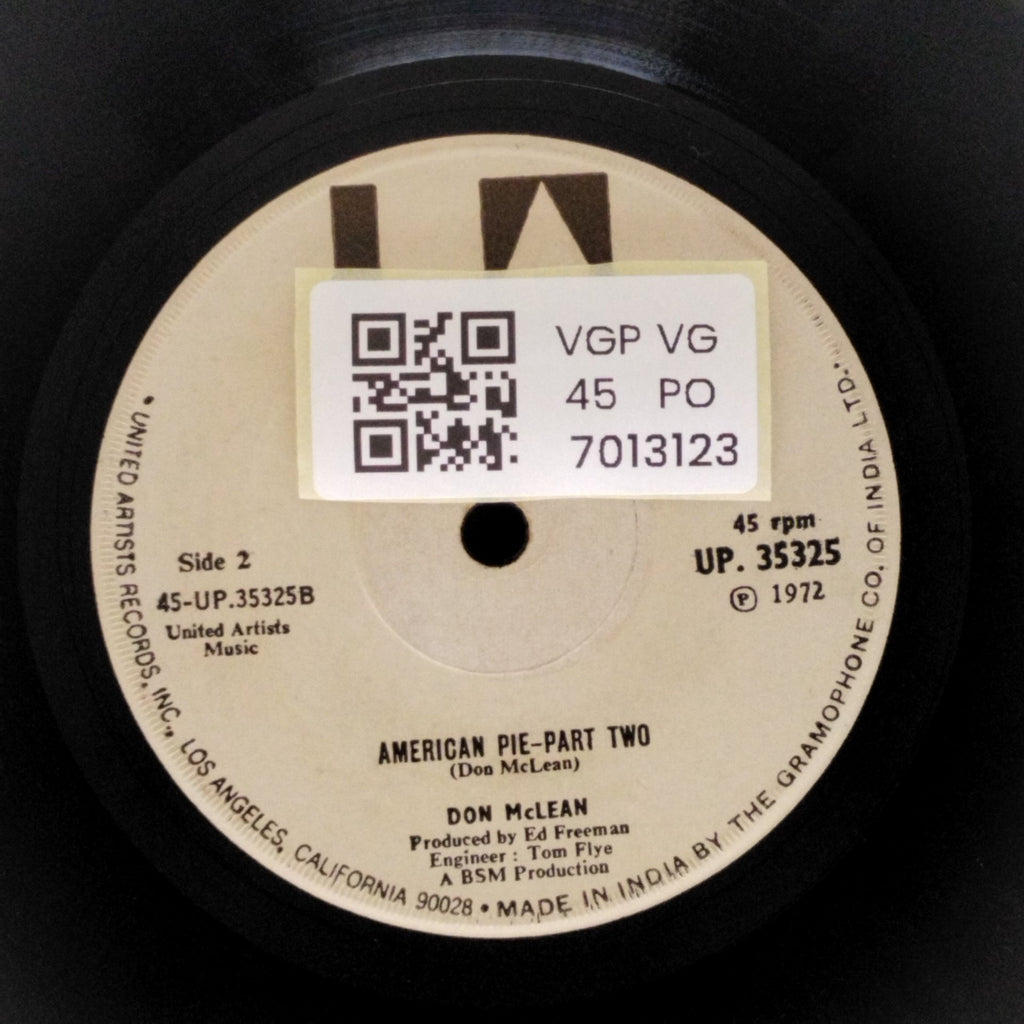 Don McLean - American Pie (45-RPM)