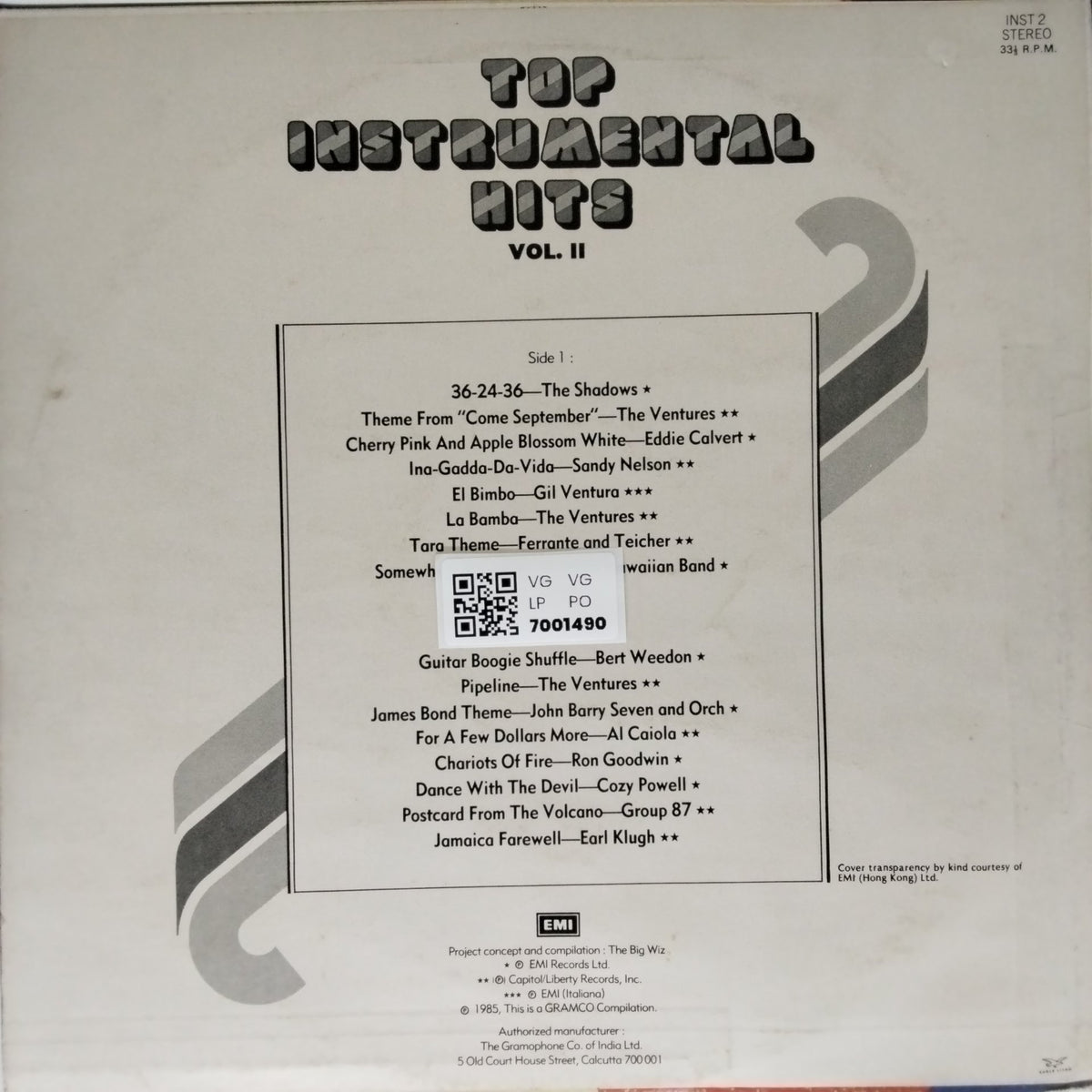 Various - Top Instrumental Hits Vol. II (Vinyl)