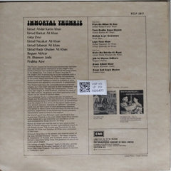 Ustad Abdul Karim Khan, Ustad Barkat Ali Khan, Girja Devi, Ustad Nazakat Ali Khan, Ustad Salamat Ali Khan, Ustad Bade Ghulam Ali Khan, Begum Akhtar, Pt. Bhimsen Joshi, Prabha Atre - Immortal Thumris (Vinyl)