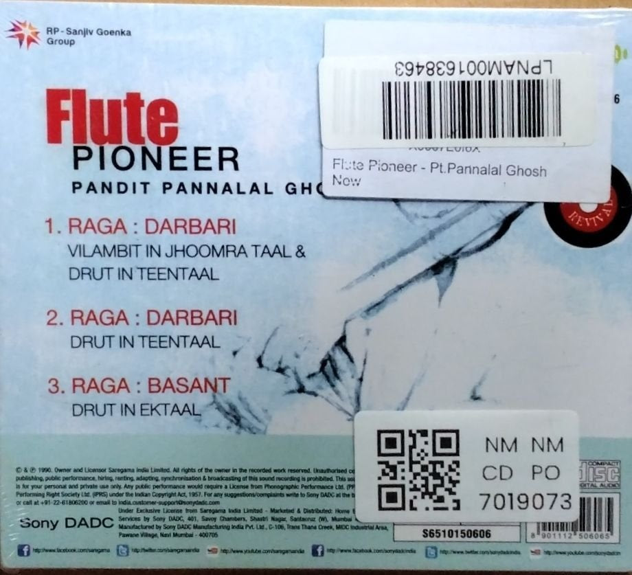Pandit Pannalal Ghosh - Flute Pioneer (CD)