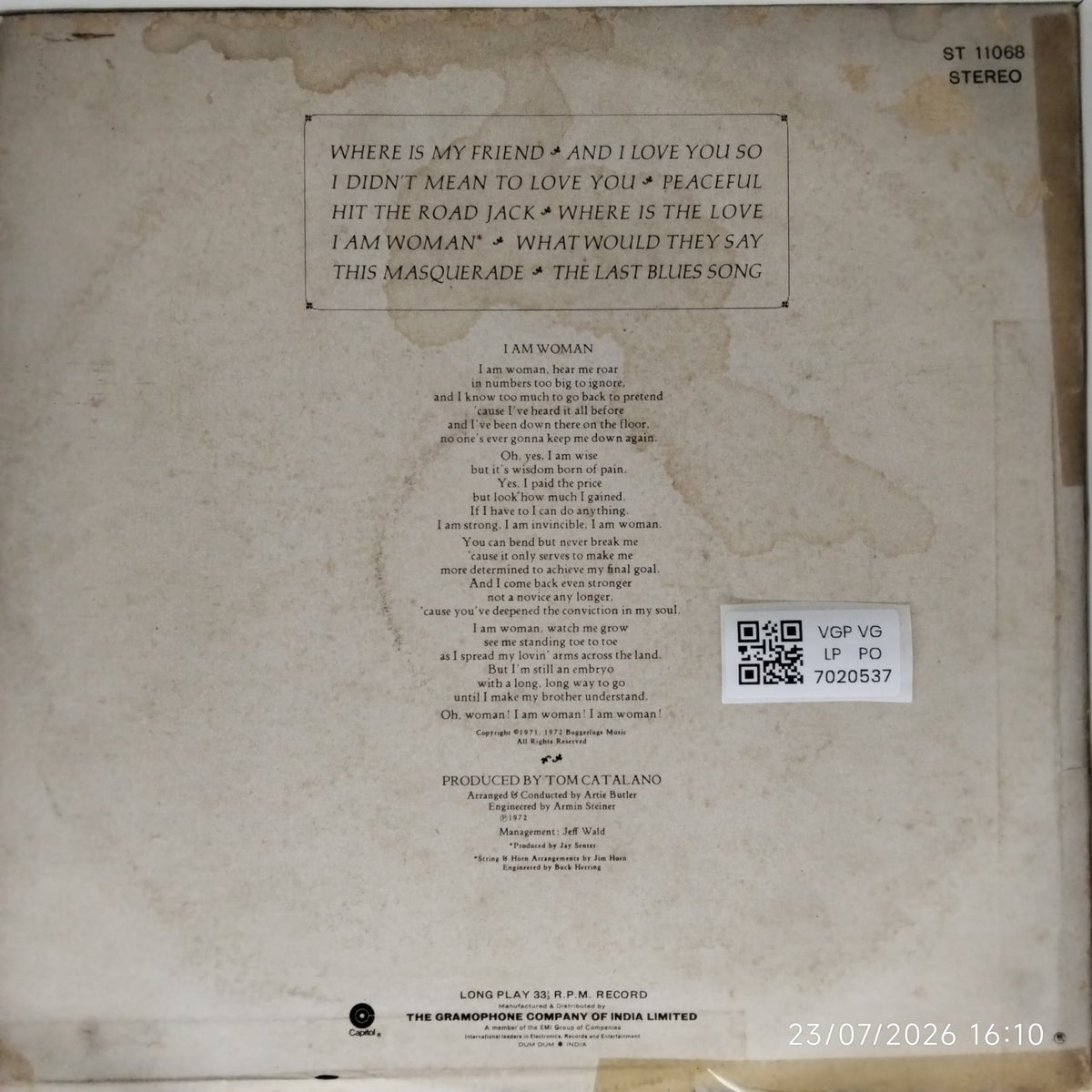 Helen Reddy - I Am Woman (Vinyl)