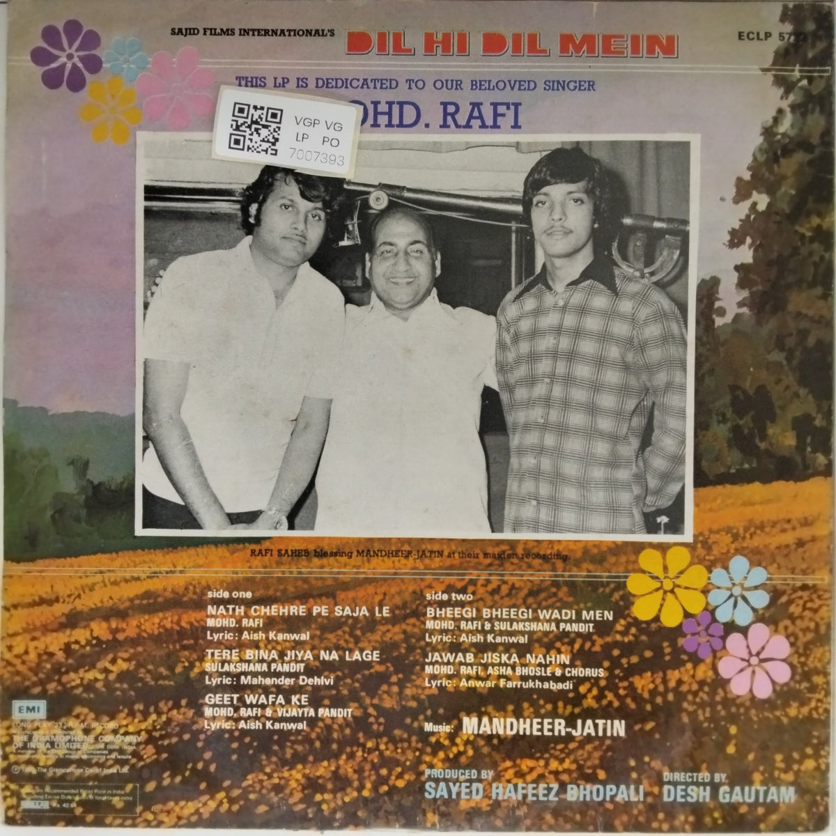 Mandheer-Jatin - Dil Hi Dil Mein (Vinyl)