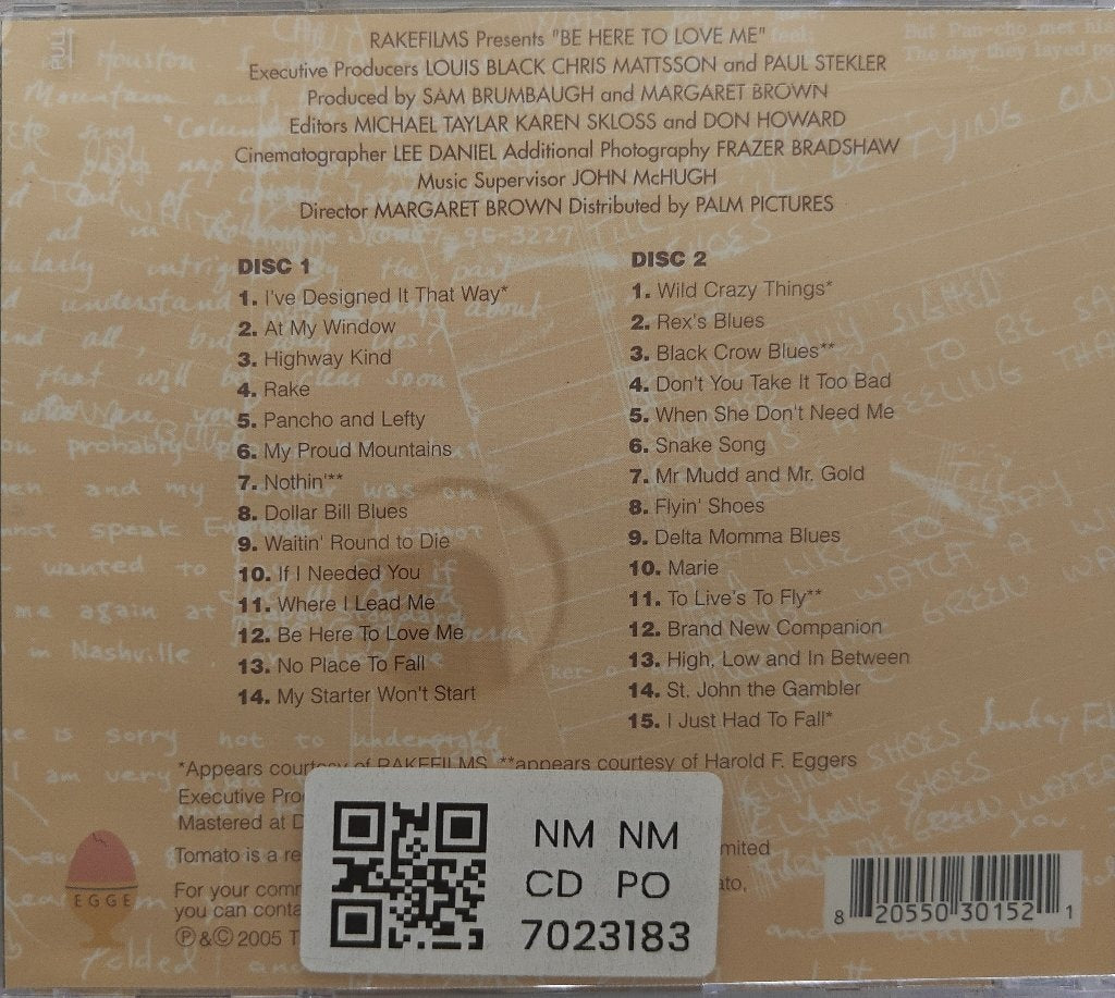 Townes Van Zandt - Be Here to Love Me (CD) (2)