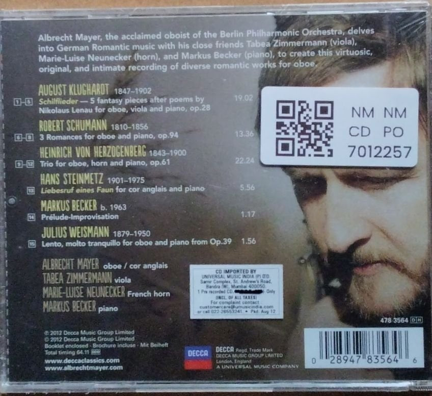 Albrecht Mayer - Song of the Reeds (CD)