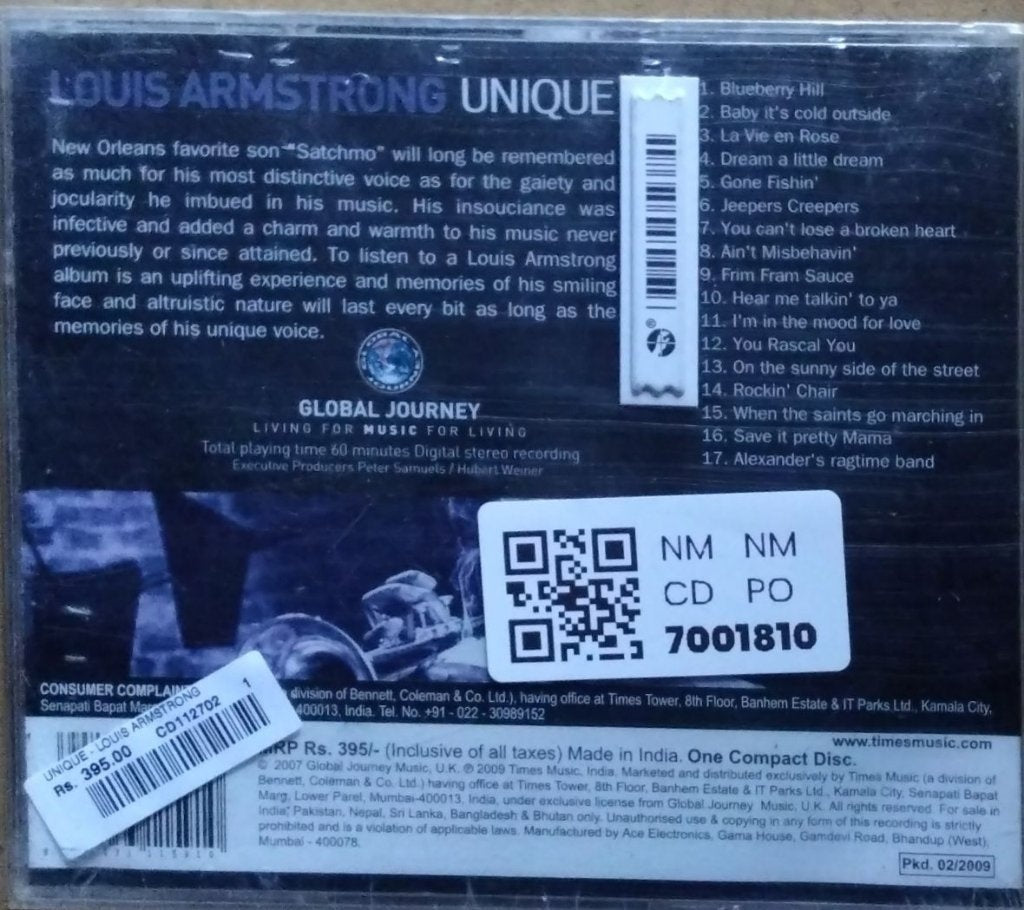 Louis Armstrong - Unique (CD)