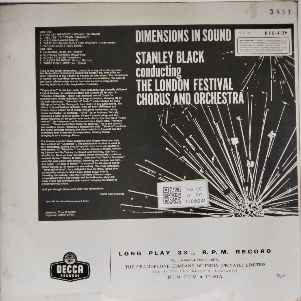 Stanley Black - Dimensions in Sound (Vinyl)