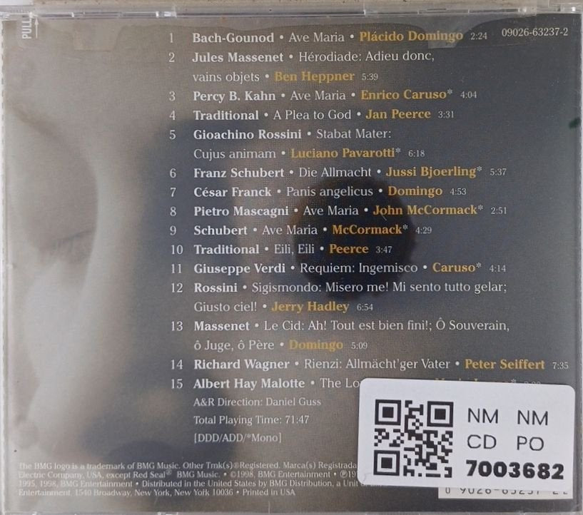 Placido Domingo, Mario Lanza, Ben Heppner, Luciano Pavarotti, Various - Ten Tenors In Prayer (CD)
