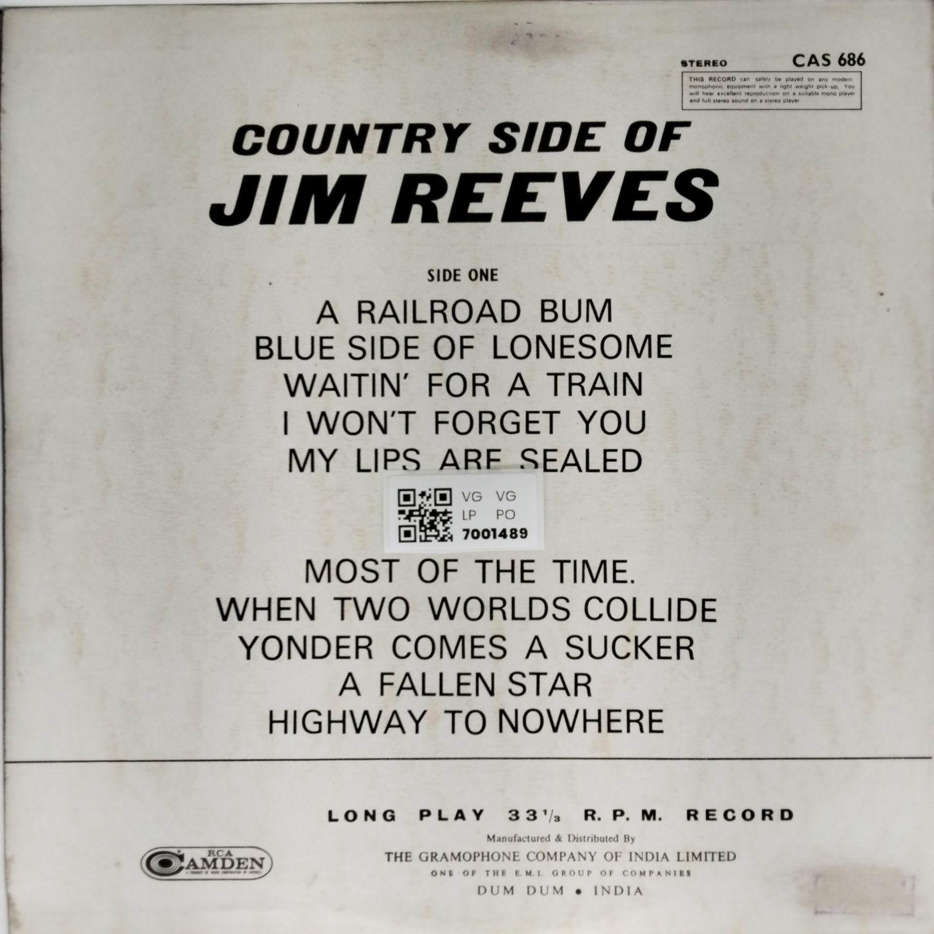 Jim Reeves - Country Side of Jim Reeves (Vinyl)