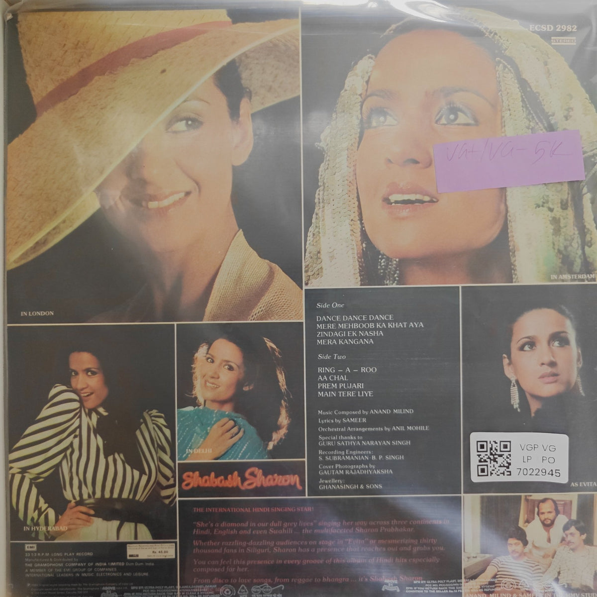 Anand Milind, Sharon Prabhakar - Shabash Sharon (Vinyl)