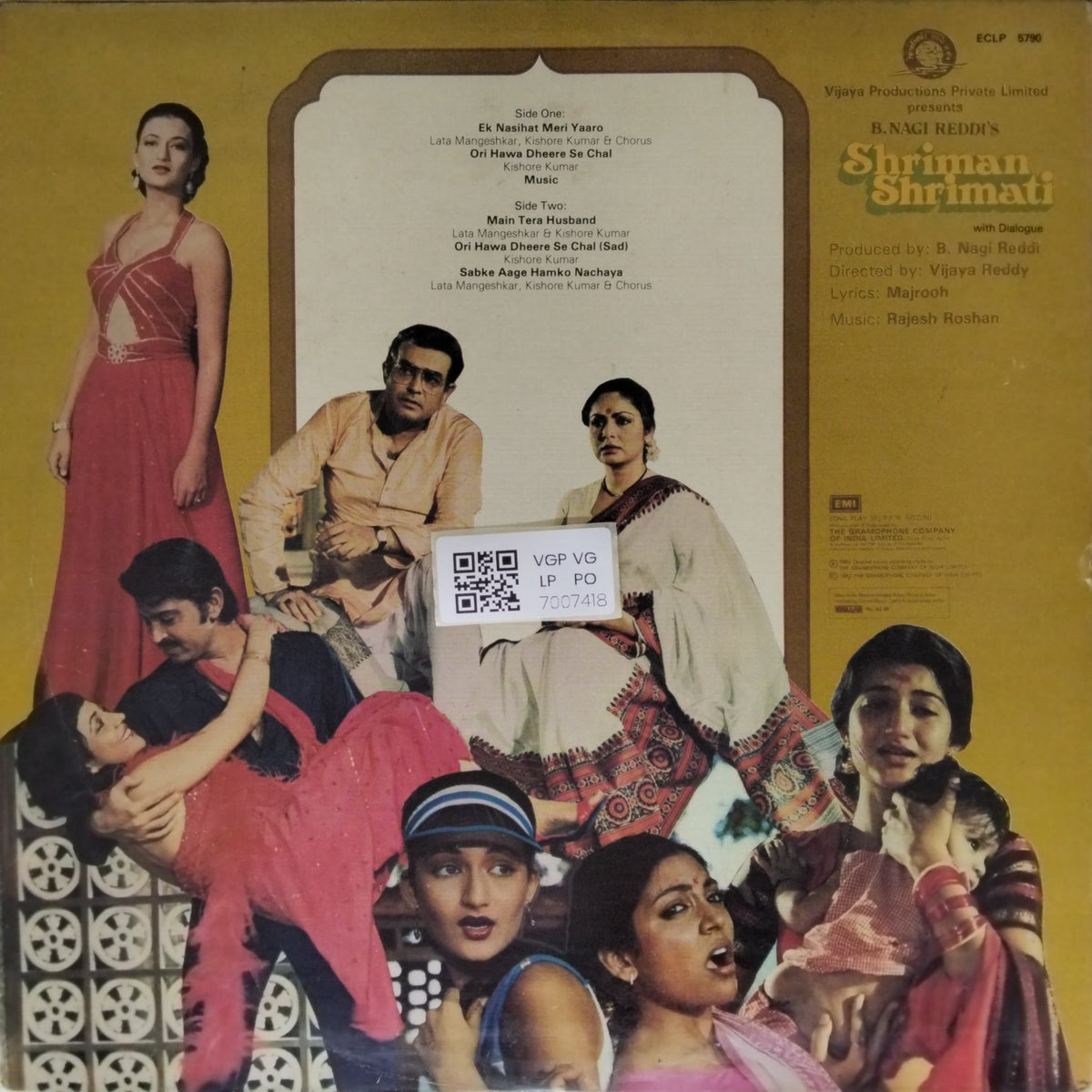 Rajesh Roshan - Shriman Shrimati (Vinyl)