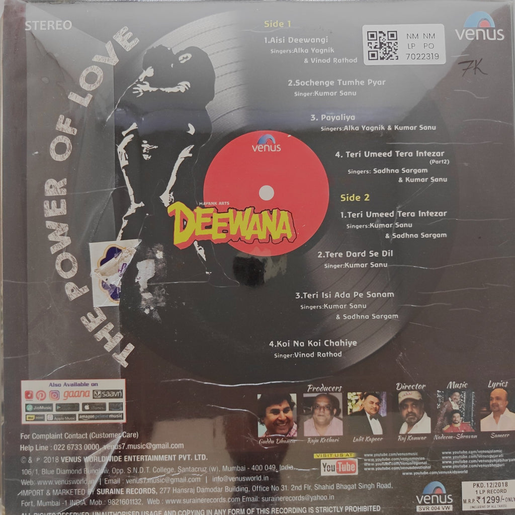 Nadeem-Shravan - Deewana (Vinyl)