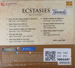 Jagjit Singh, Chitra Singh - Ecstasies (CD)