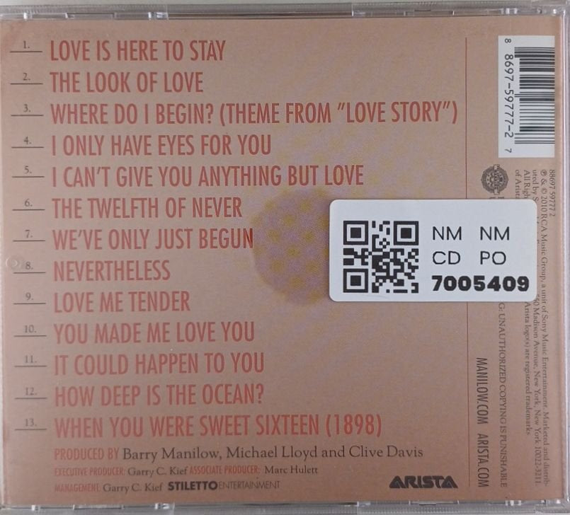 Barry Manilow - The Greatest Love Songs of All Time (CD)