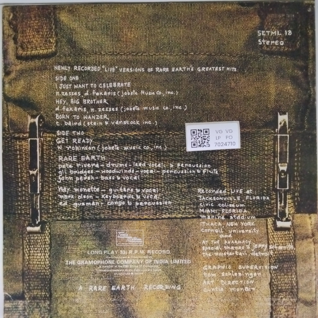 Rare Earth - In Concert (Vinyl)