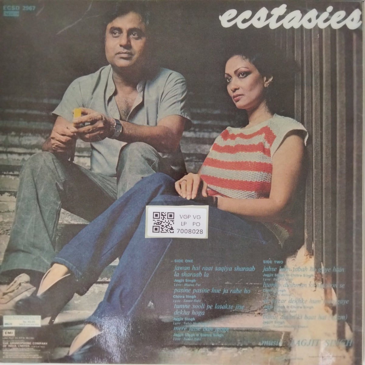 Jagjit Singh, Chitra Singh - Ecstasies (Vinyl)