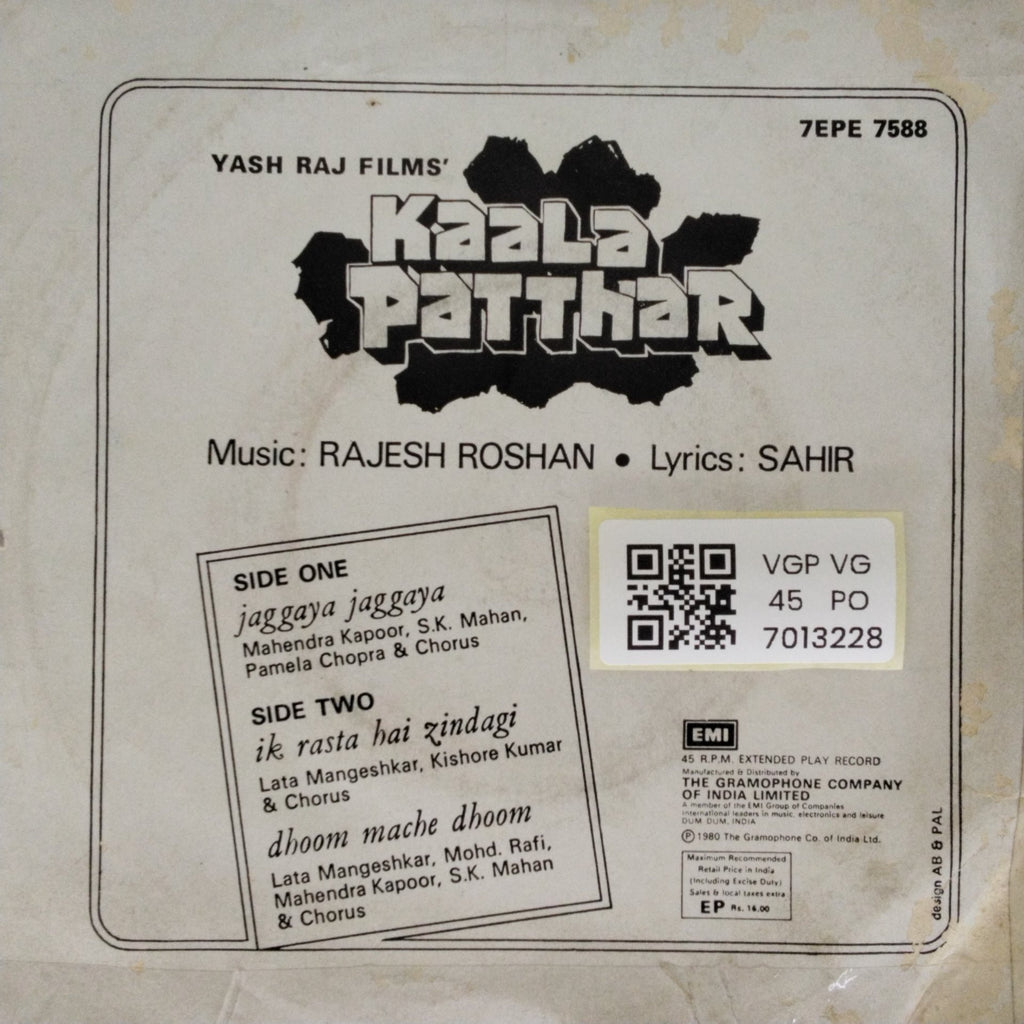 Rajesh Roshan - Kaala Patthar (45-RPM)