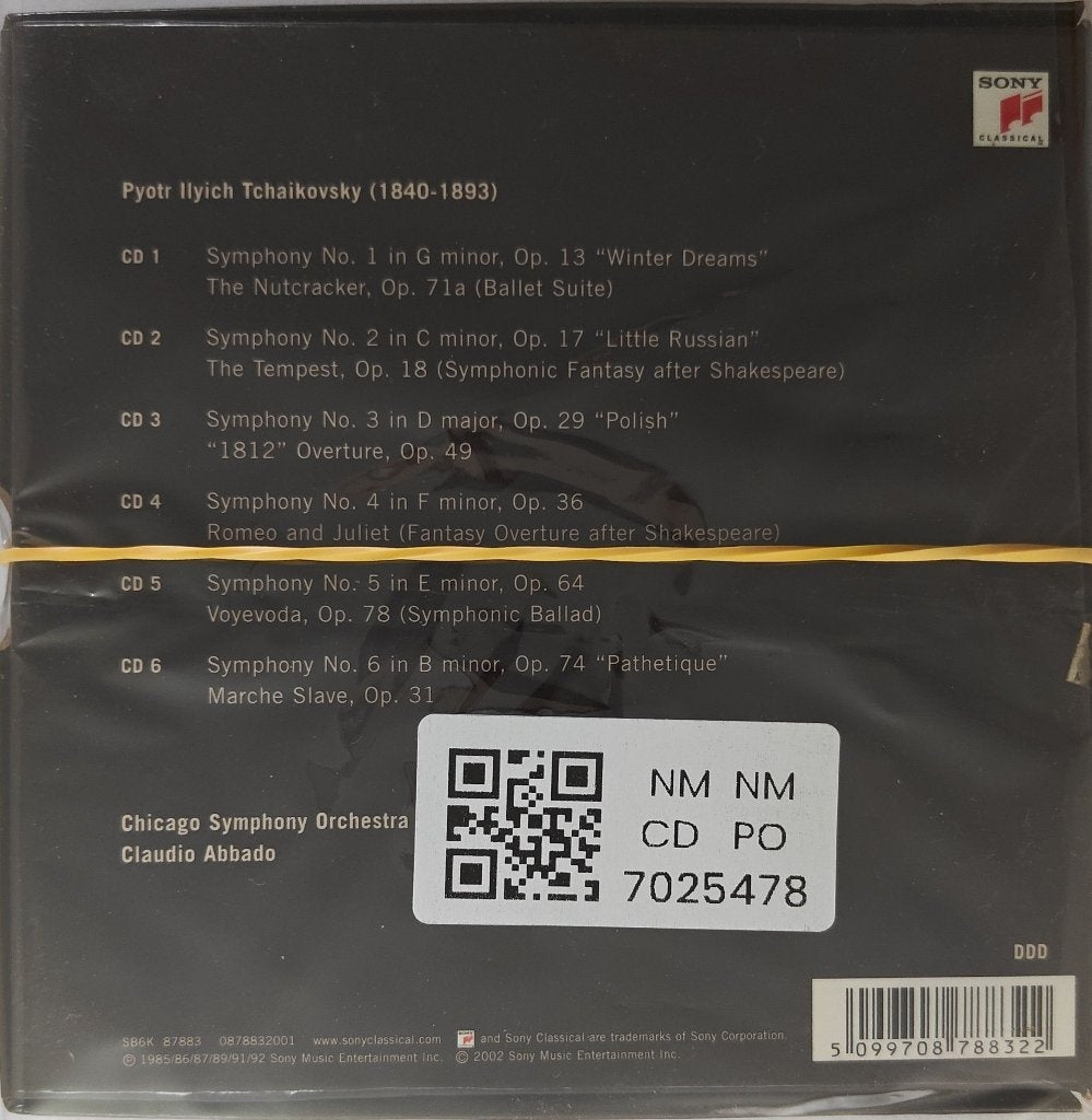 Chicago Symphony Orchestra, Claudio Abbado - Tchaikovsky Symphonies 1-6 Orchestral Works (CD) (6)
