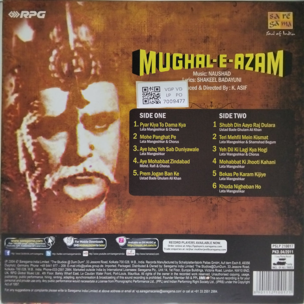 Naushad - Mughal-E-Azam (Vinyl)