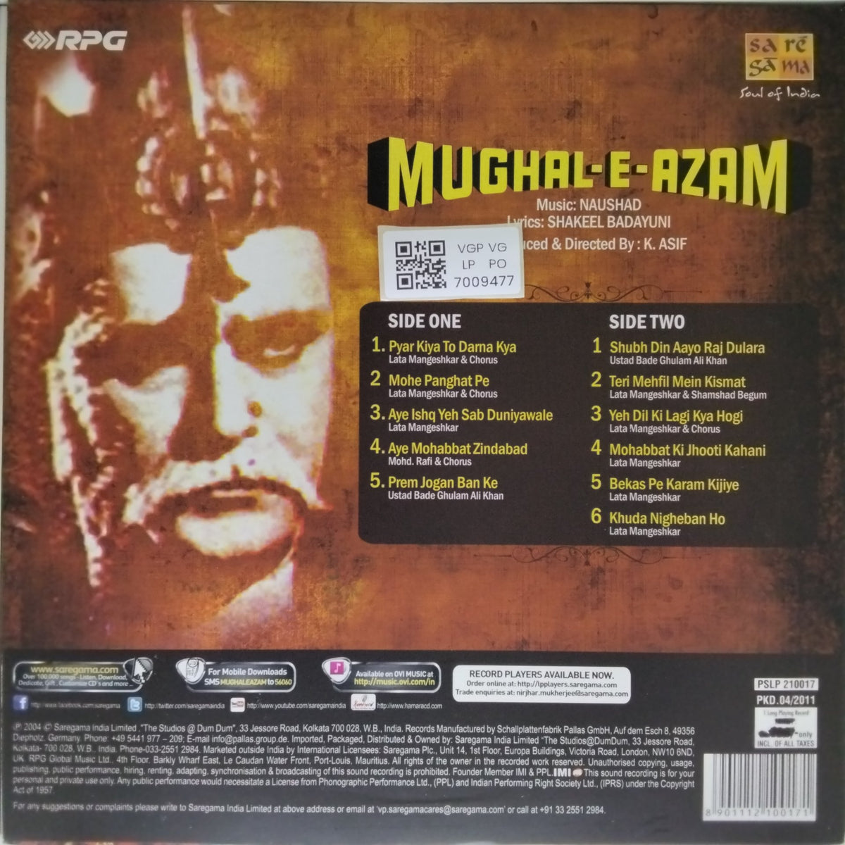 Naushad - Mughal-E-Azam (Vinyl)