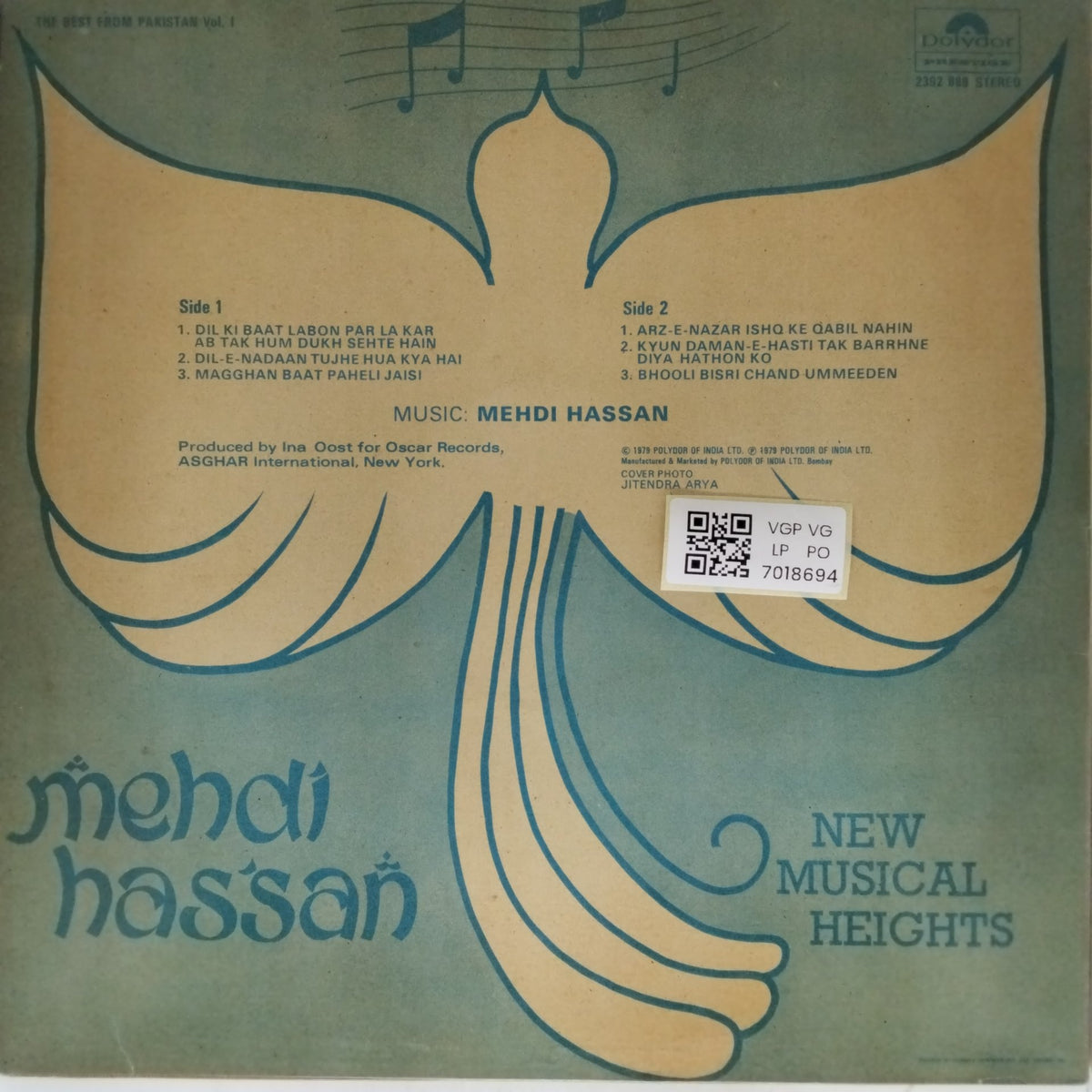 Mehdi Hassan - New Musical Heights (Vinyl)