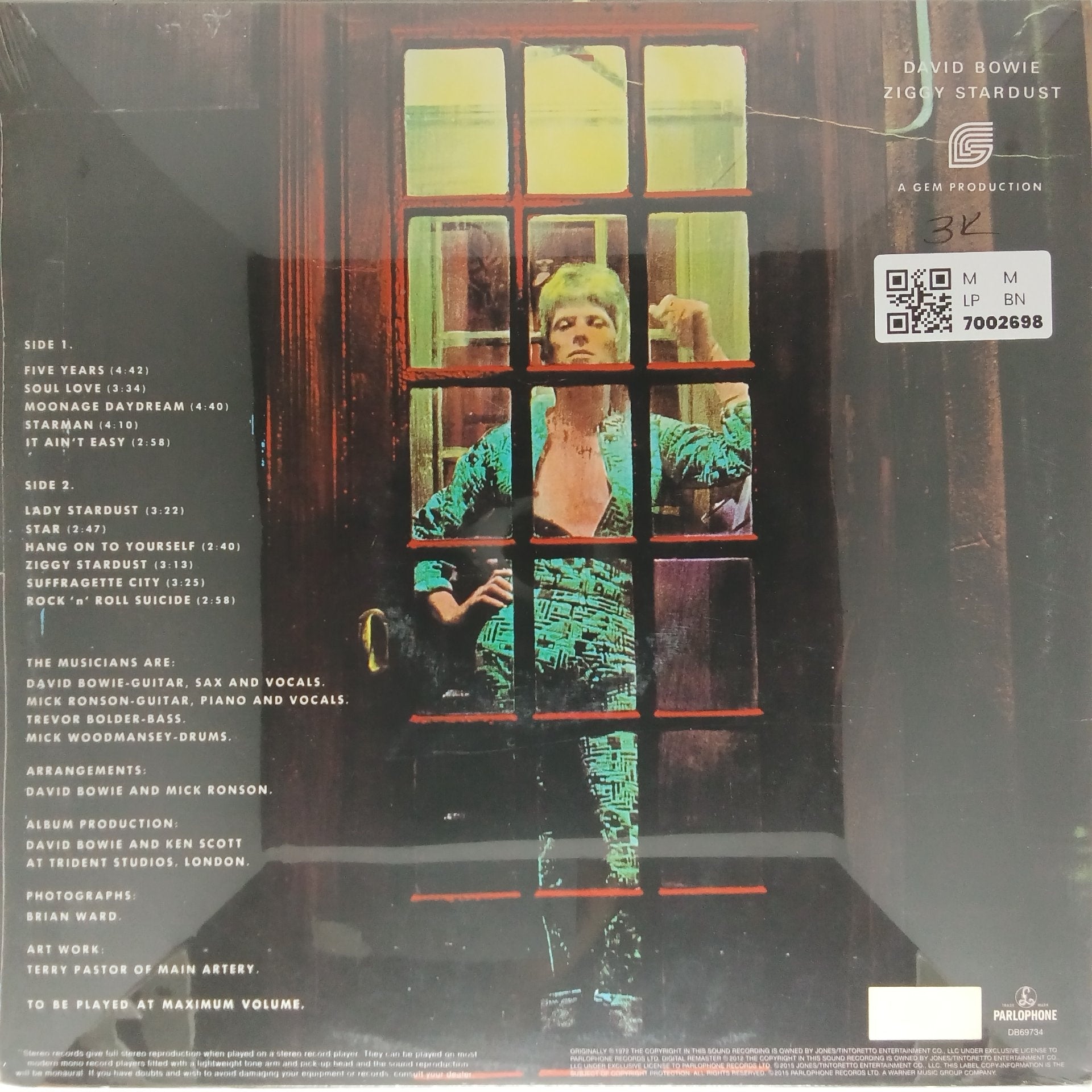 David Bowie - The Rise and Fall of Ziggy Stardust and the Spiders from Mars (Vinyl)