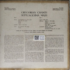 Choir of the Monks of the Abbey Saint Pierre de Solesmes - Gregorian Chants Septuagesima (Vinyl)