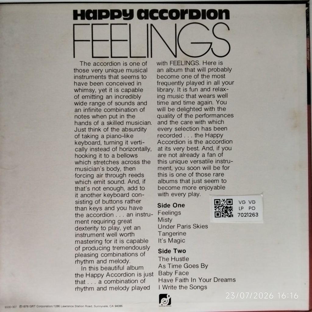 Happy Accordion - Feelings (Vinyl)