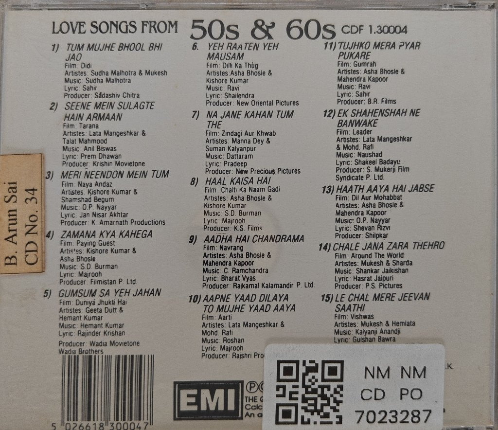 Various - Love Songs from 50s & 60s (CD)