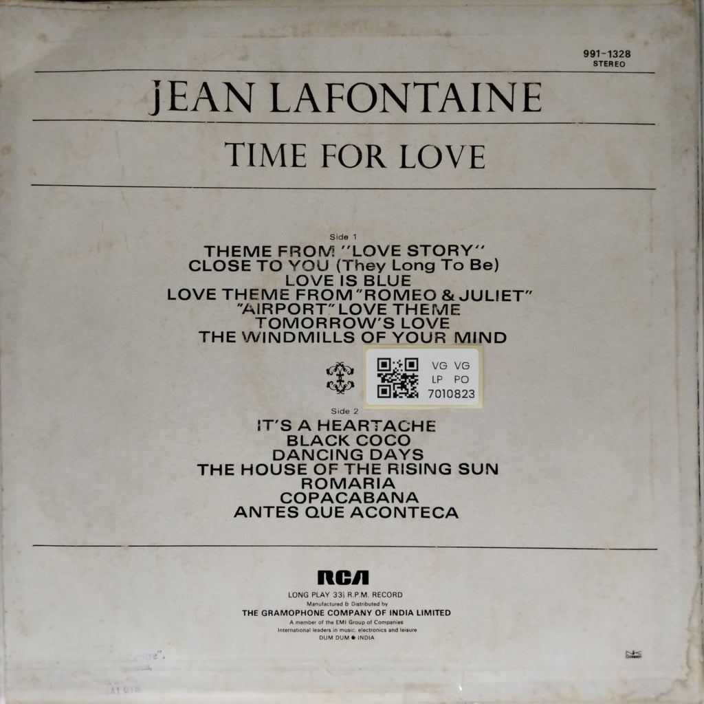 Jean Lafontaine - Time For Love (Vinyl)