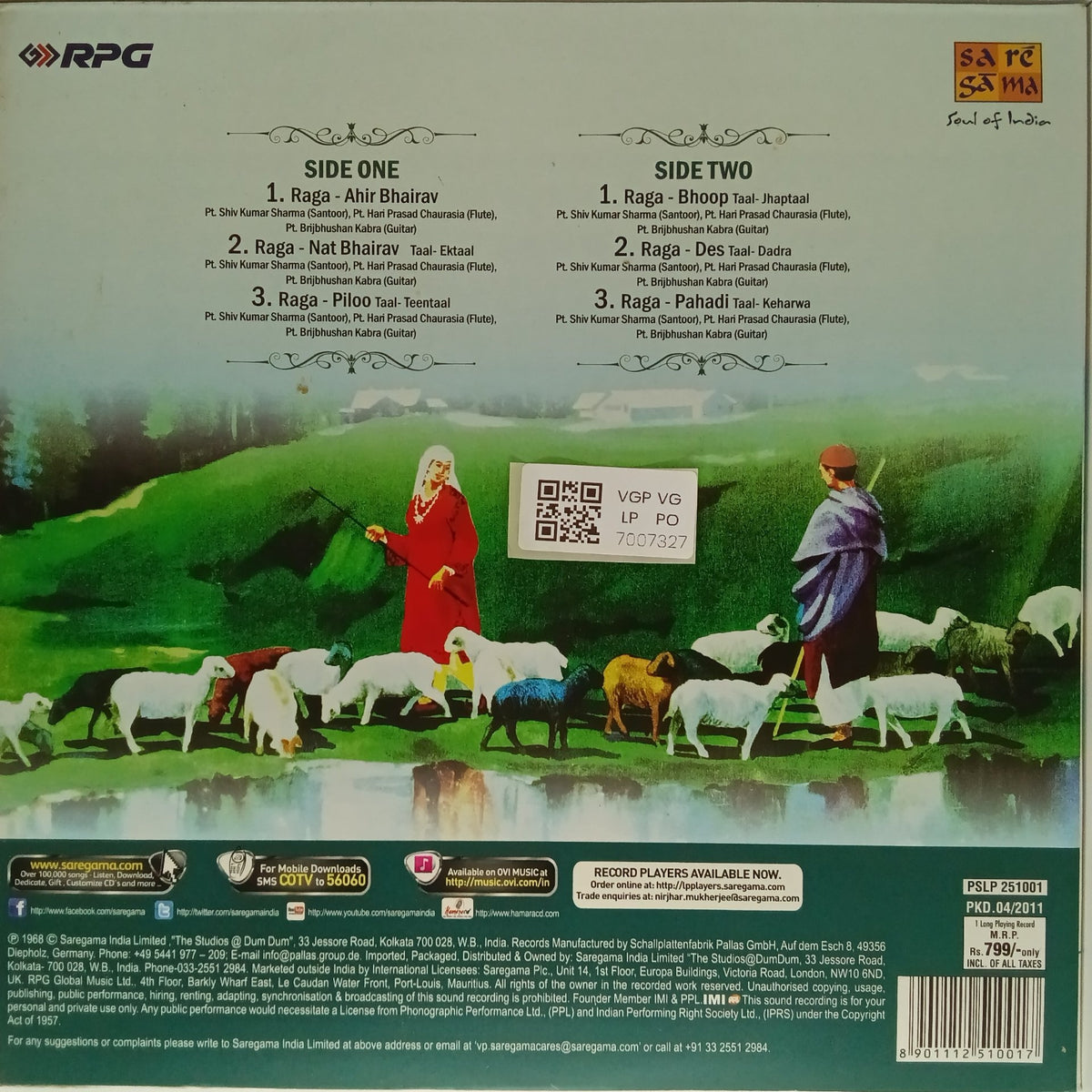 Pt. Shiv Kumar Sharma, Pt. Hari Prasad Chaurasia, Pt. Brij Bhushan Kabra - Call of the Valley (Vinyl)