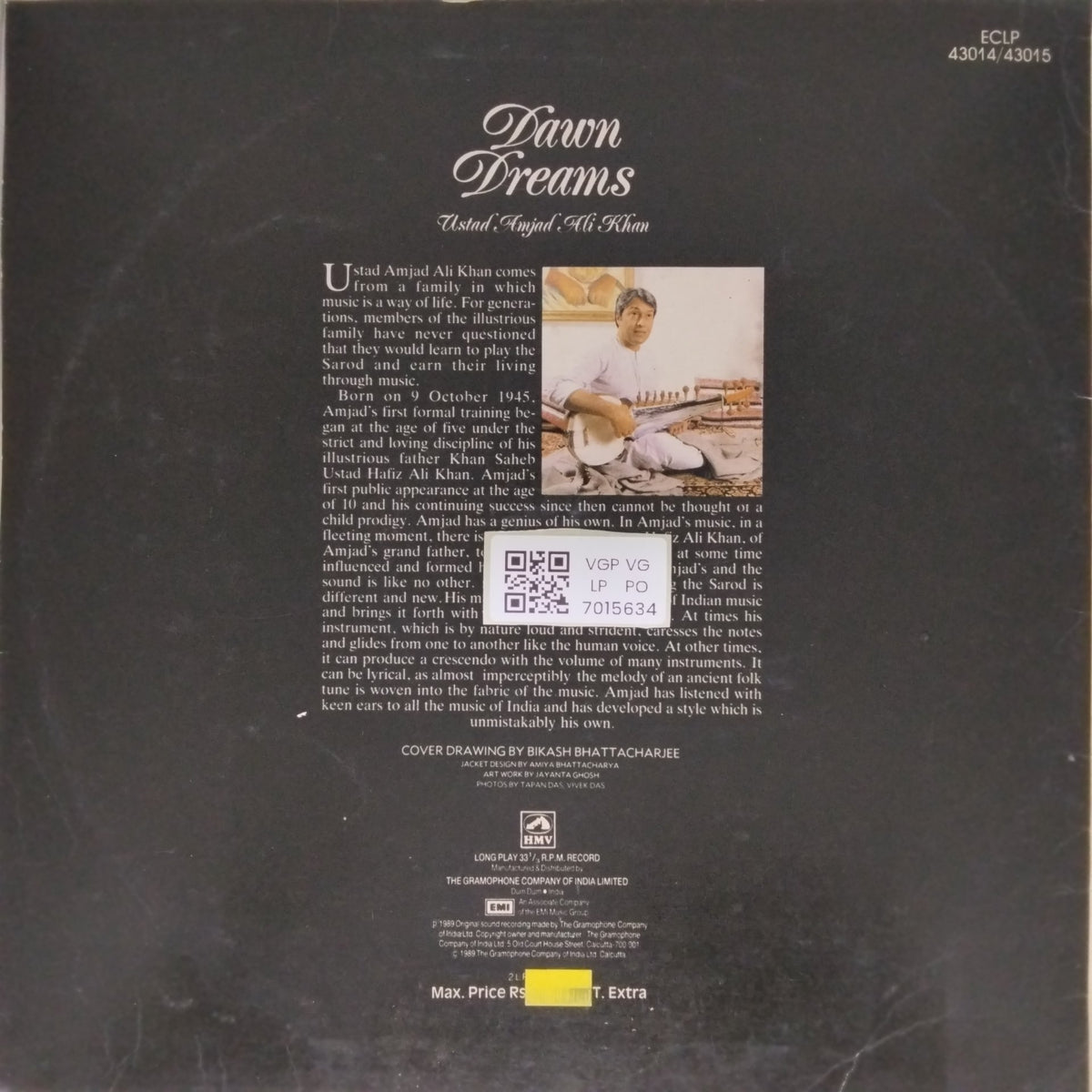 Ustad Amjad Ali Khan - Dawn Dreams (Vinyl) (2)