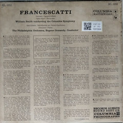 Zino Francescatti, The Philadelphia Orchestra, Eugene Ormandy - Francescatti (Vinyl)