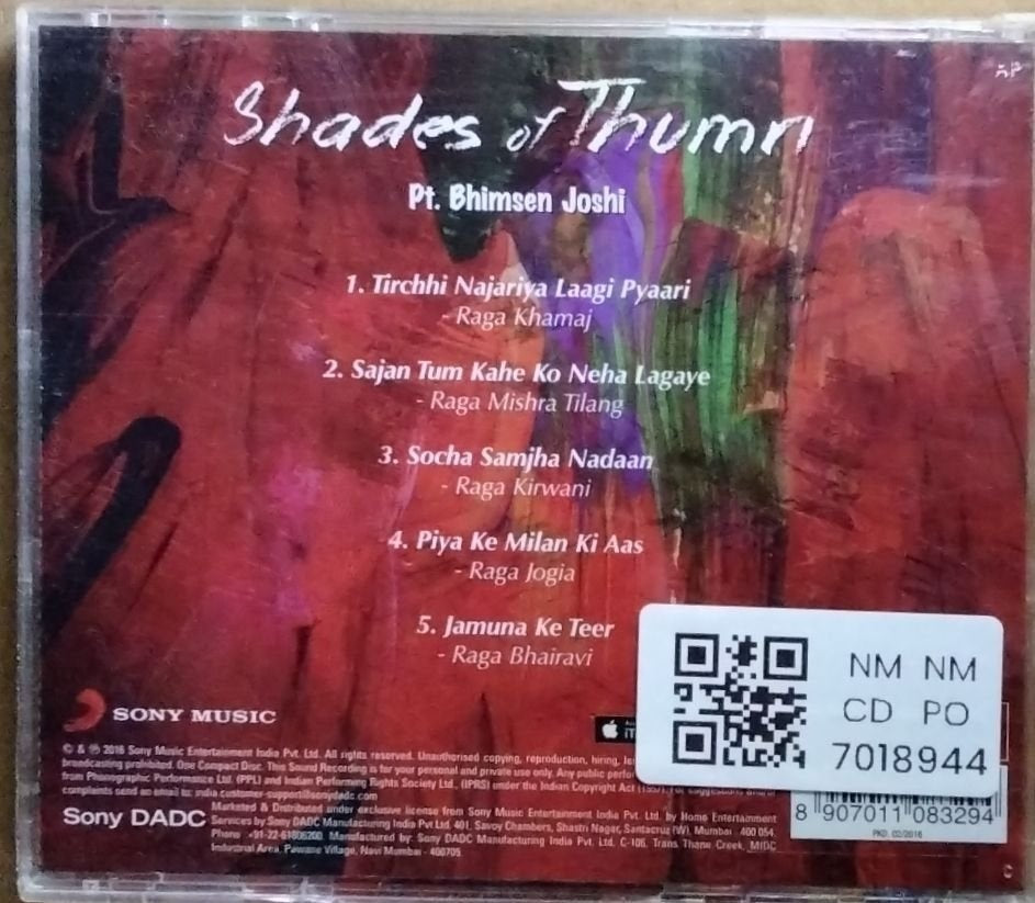 Pt. Bhimsen Joshi - Shades of Thumri (CD)