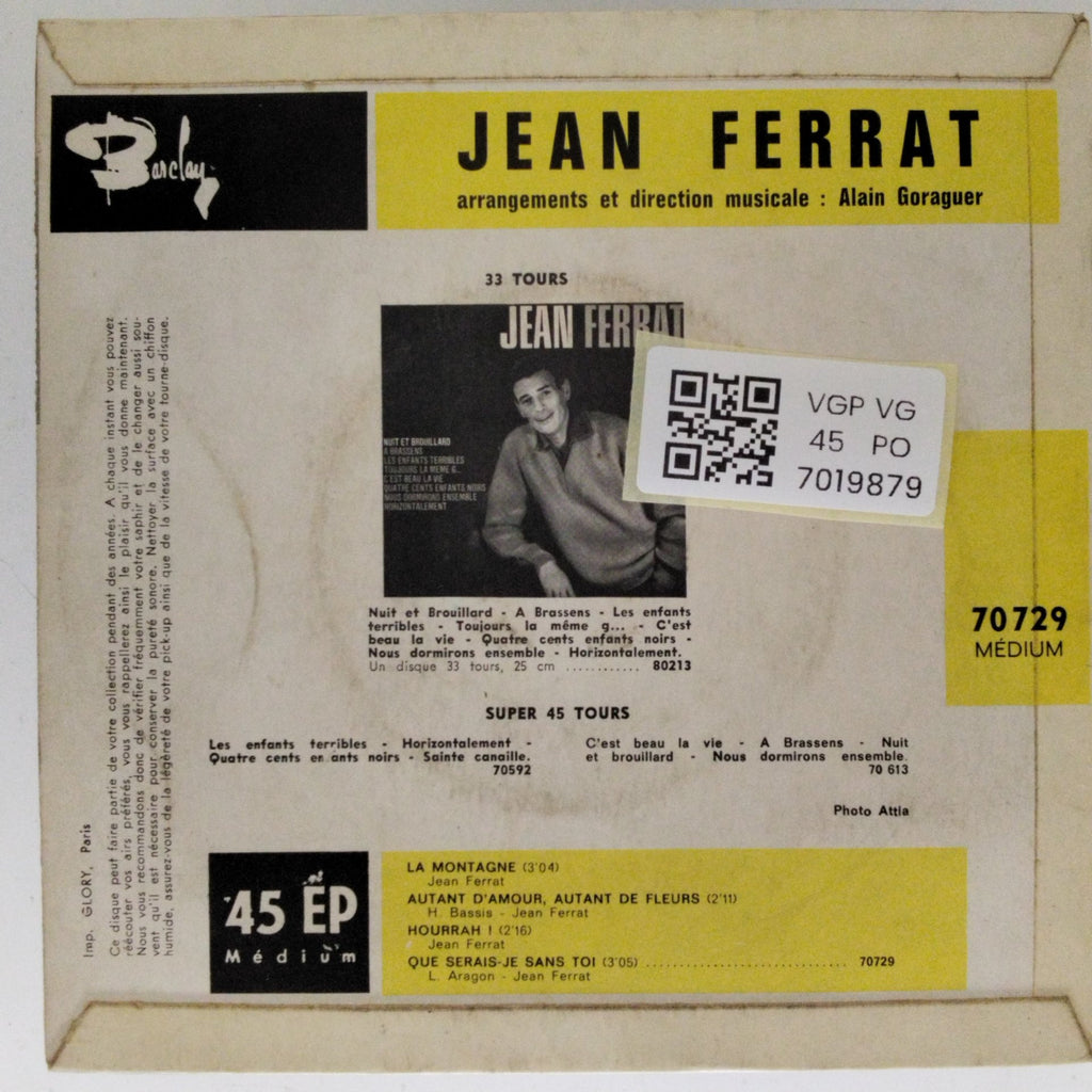 Jean Ferrat - La Montagne (45-RPM)